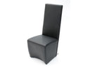 Maud Modern Black Leatherette Dining Chair