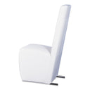 Maud Modern White Leatherette Dining Chair