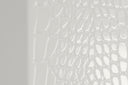 Regal - Modern White Crocodile Floor Mirror