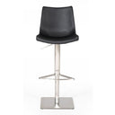 Aaron - Modern Black Eco-Leather Bar Stool