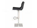 Aaron - Modern Black Eco-Leather Bar Stool