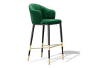 Adak - Modern Glam Green with Black & Gold Barstool