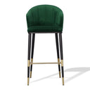 Adak - Modern Glam Green with Black & Gold Barstool