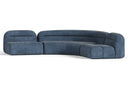 Forman - Modern Blue Fabric Modular Sectional Sofa