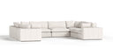 Vicki - Modern Off-White Fabric Modular Sectional-8-Piece Sectional