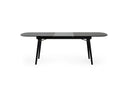 Suzie - Modern Ceramic + Black Ash Extendable Dining Table