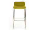 Adhil Mid-Century Green Fabric Bar Stool