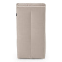 Adrian - Modern Beige Fabric Dining Chair w/ Castor Wheels