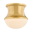 Aged Brass Aldrich Flush Mount 6" by Hudson Valley