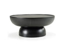 Akron - Modern Black & White Faux Marble Round Coffee Table