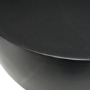 Akron - Modern Black & White Faux Marble Round End Table