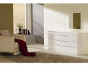 Prestige Modern White Lacquer Mirror