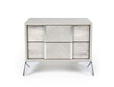 Alexa Italian Modern Grey Nightstand