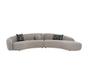 Allis - Glam Grey and Black Fabric Swivel Accent Chair