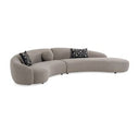 Allis - Glam Grey and Black Fabric Swivel Accent Chair