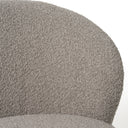 Allis - Glam Grey and Black Fabric Swivel Accent Chair