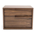 Amberlie - Modern Walnut Floor Mirror