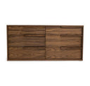 Amberlie - Modern Walnut Floor Mirror