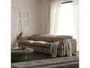 Ambler - Modern Brown Fabric Sofa w/ 2 Power Recliners
