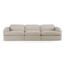 Ambler - Modern Off-White Fabric Sofa w/ 2 Power Recliners