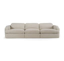 Ambler - Modern Brown Fabric Sofa w/ 2 Power Recliners