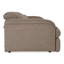 Ambler - Modern Brown Fabric Sofa w/ 2 Power Recliners