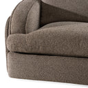 Ambler - Modern Brown Fabric Sectional Sofa w/ 2 Power Recliners Left Facing Chaise