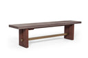 Amos Modern Concrete & Acacia Dining Bench