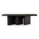 Amsterdam - Modern Grey Volcano & Eucalyptus Oak Dining Table