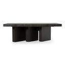 Amsterdam - Modern Grey Volcano & Eucalyptus Oak Dining Table