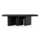 Amsterdam - Modern Grey Volcano & Eucalyptus Oak Dining Table