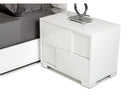 Monza Italian Modern White Nightstand