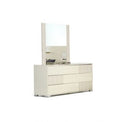 Monza Italian Modern Beige Mirror