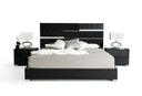 Ancona Italian Modern Black Bed