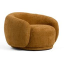 Andrew - Modern Orange Fabric Sofa