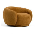 Andrew - Modern Green Fabric Swivel Accent Chair