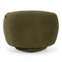 Andrew - Modern Green Fabric Swivel Accent Chair