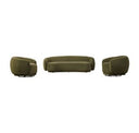 Andrew - Modern Green Fabric Sofa