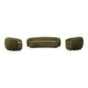 Andrew - Modern Green Fabric Sofa Set