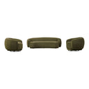 Andrew - Modern Green Fabric Sofa Set