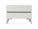 Angela - Italian Modern White Nightstand