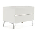 Angela - Italian Modern White Eco Leather 4-Piece Bedroom Set