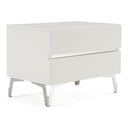 Angela - Italian Modern White Nightstand