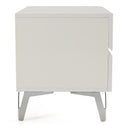 Angela - Italian Modern White Nightstand