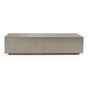 Anvil Modern Brushed Stainless Steel Rectangular Coffee Table