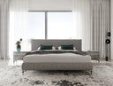 aria - italian modern grey fabric bed