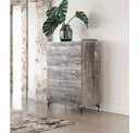 Aria - Italian Modern Multi Grey with texture Round Mirror