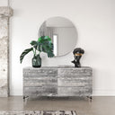 aria - italian modern multi grey 4-piece bedroom set