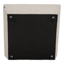 Aris - Modern Beige Fabric Ottoman with Storage & Castors, view 9