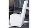 Maud Modern White Leatherette Dining Chair